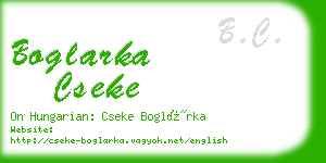 boglarka cseke business card